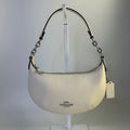 Coach Mini Payton Chalk White Pebbled Leather Shoulder Bag Excellent