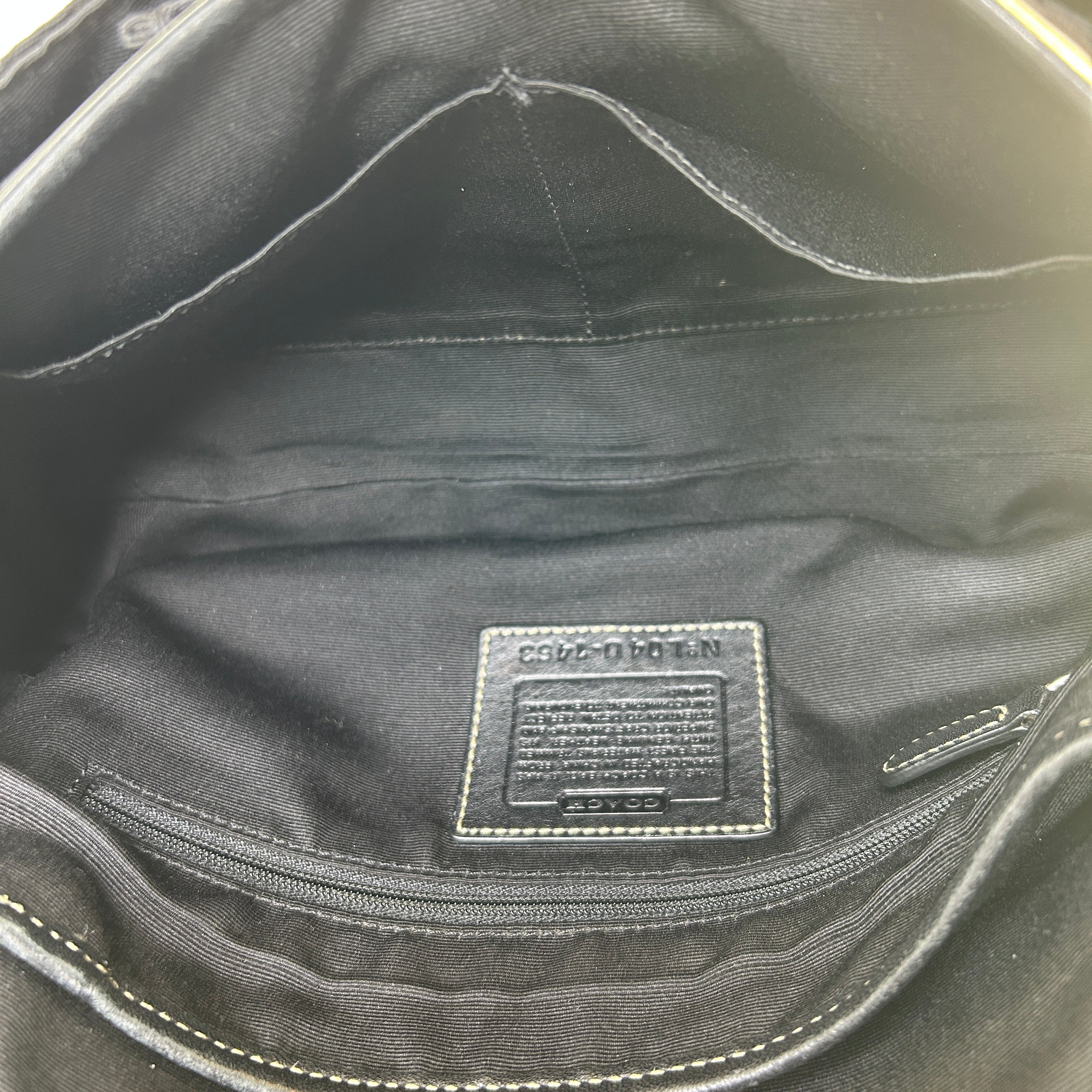 Coach Soho Flap Black Signature Jacquard Leather Shoulder Bag 1463 Good