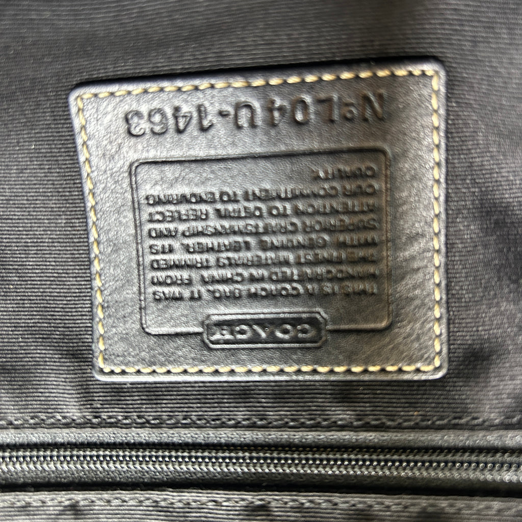 Coach Soho Flap Black Signature Jacquard Leather Shoulder Bag 1463 Good