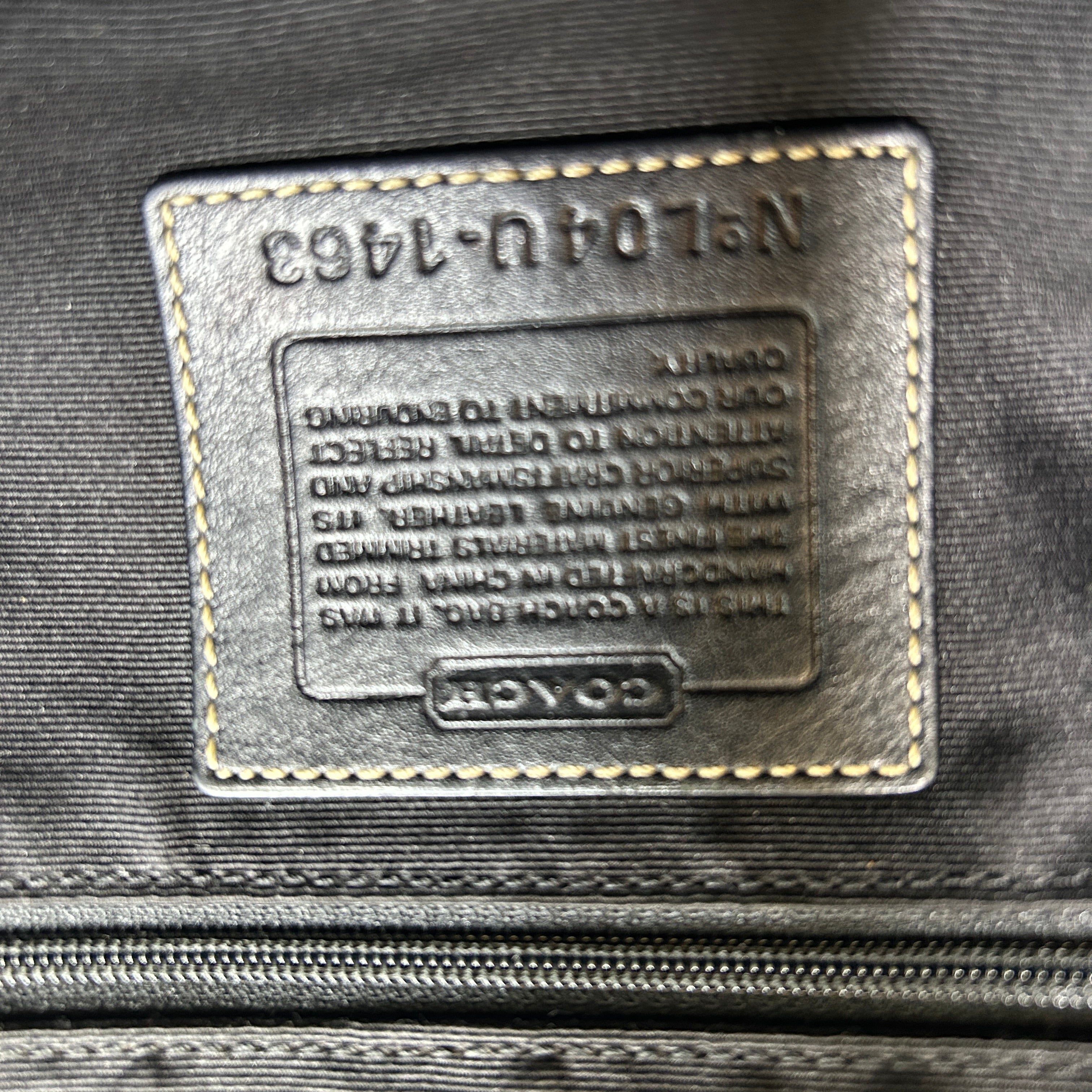 Coach Soho Flap Black Signature Jacquard Leather Shoulder Bag 1463 Good