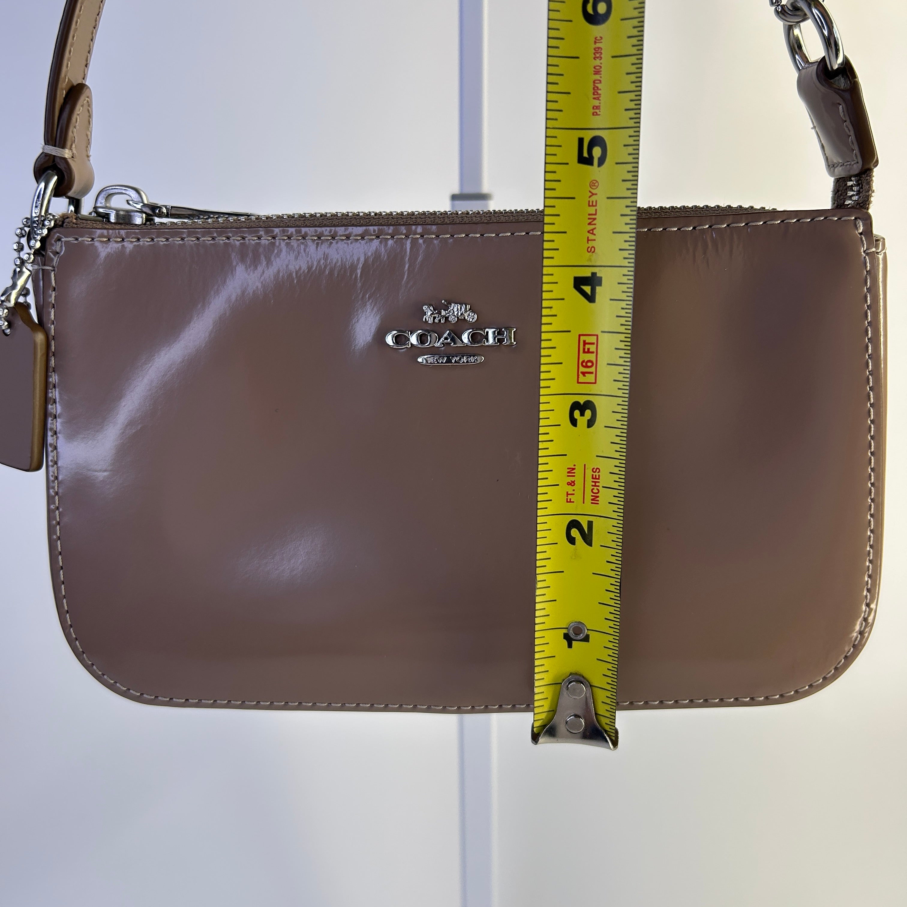 Coach Nolita 19 Clay Patent Leather Mini Shoulder Bag CCF63 NEW