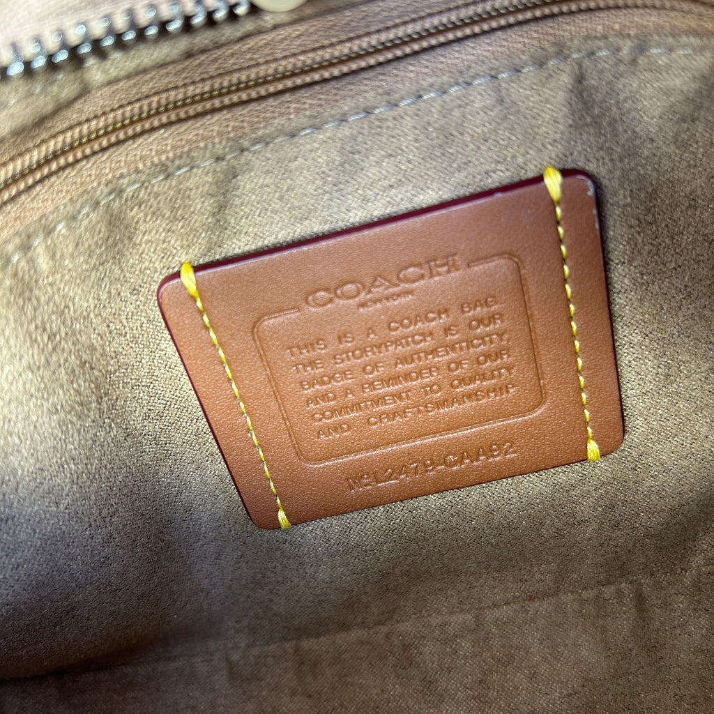 Coach Eliza Blush Pink Leather Shoulder Bag CAA92 Excellent