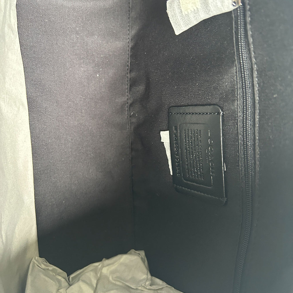 Coach Rowan Satchel Black Crossgrain Leather Satchel Bag F79946