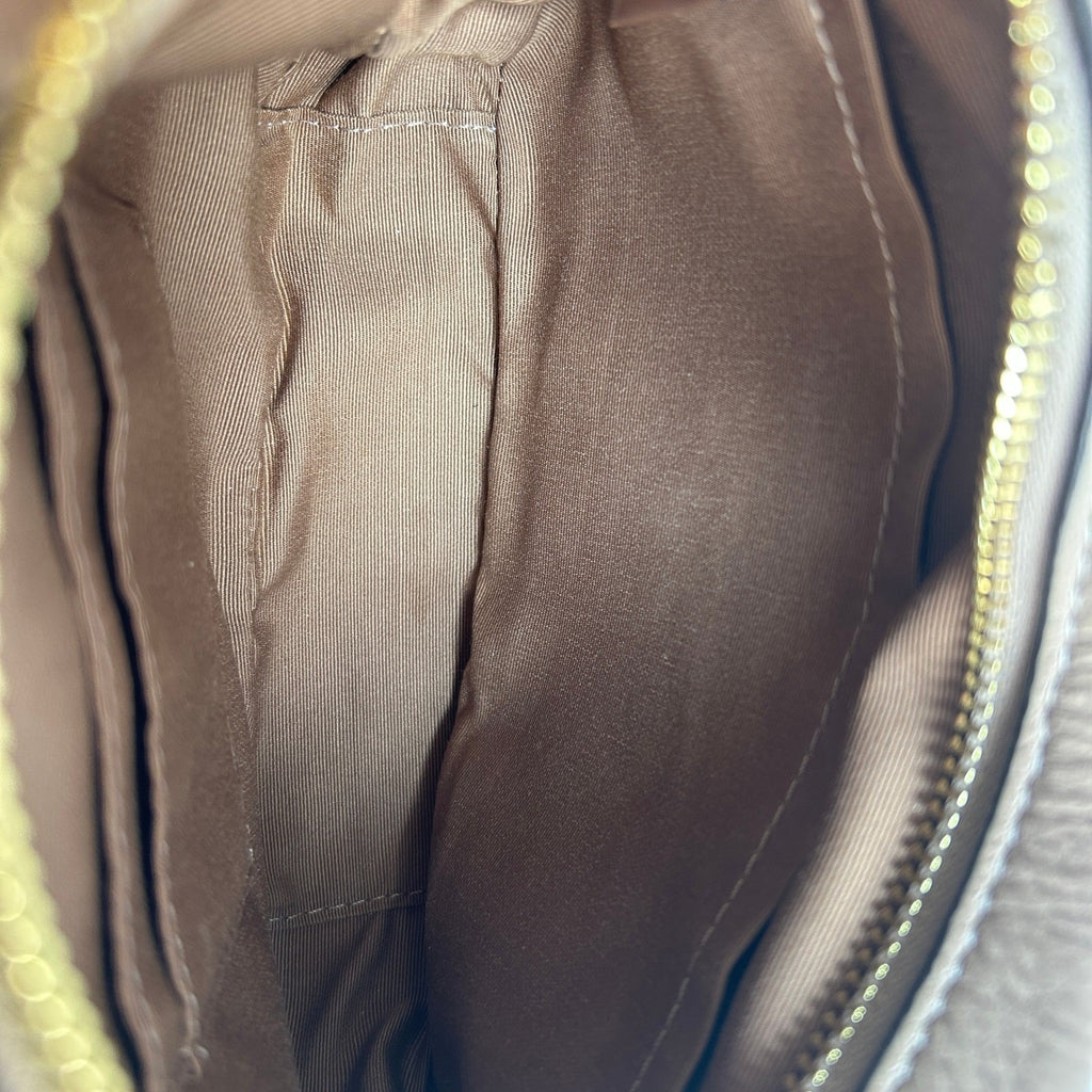 Coach Mini Jamie Camera Bag Taupe Tan Pebbled Leather CA069 Crossbody