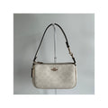 Coach Nolita 19 Chalk White Pebbled Leather Shoulder Bag Excellent