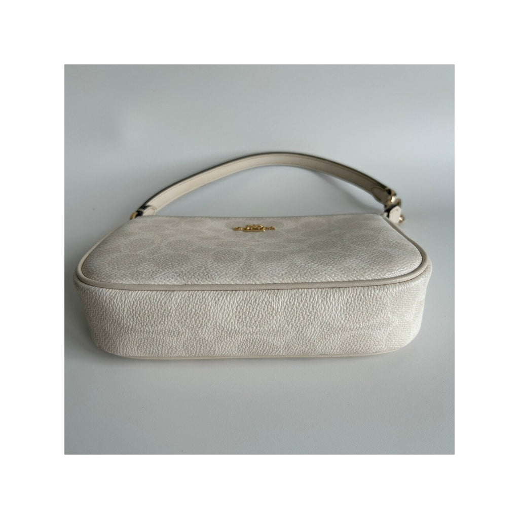 Coach Nolita 19 Chalk White Pebbled Leather Shoulder Bag Excellent