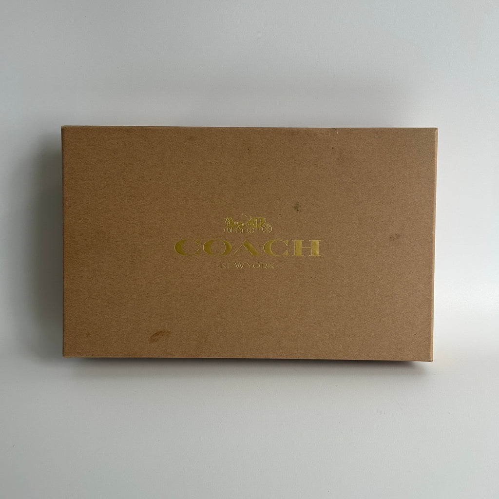 Coach Boxed Corner Zip Wristlet Chalk Multi Leather Star Charm CX174