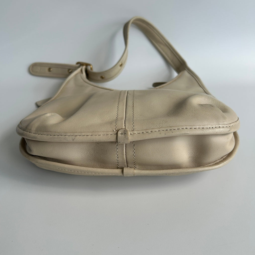 Coach Ergo Ivory Glovetanned Leather Shoulder Bag C2265