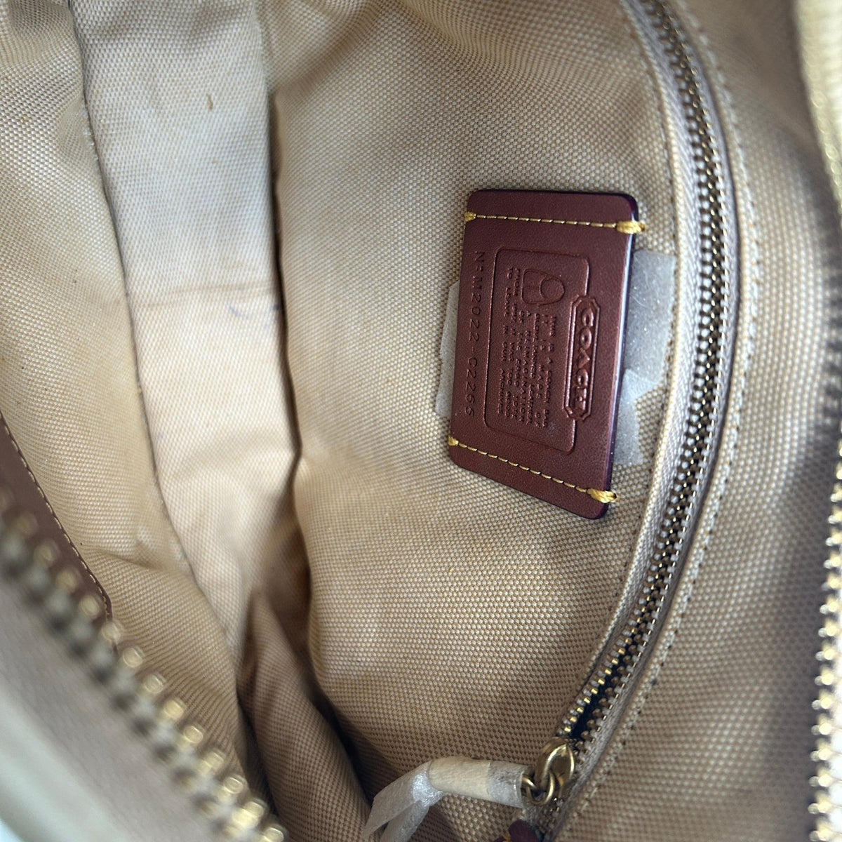 Coach Ergo Ivory Glovetanned Leather Shoulder Bag C2265