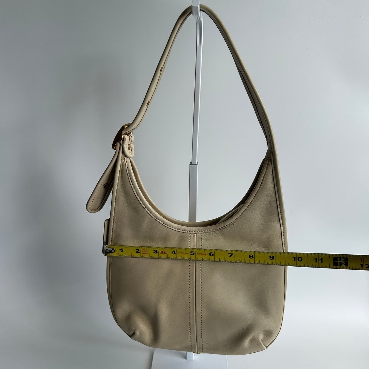 Coach Ergo Ivory Glovetanned Leather Shoulder Bag C2265