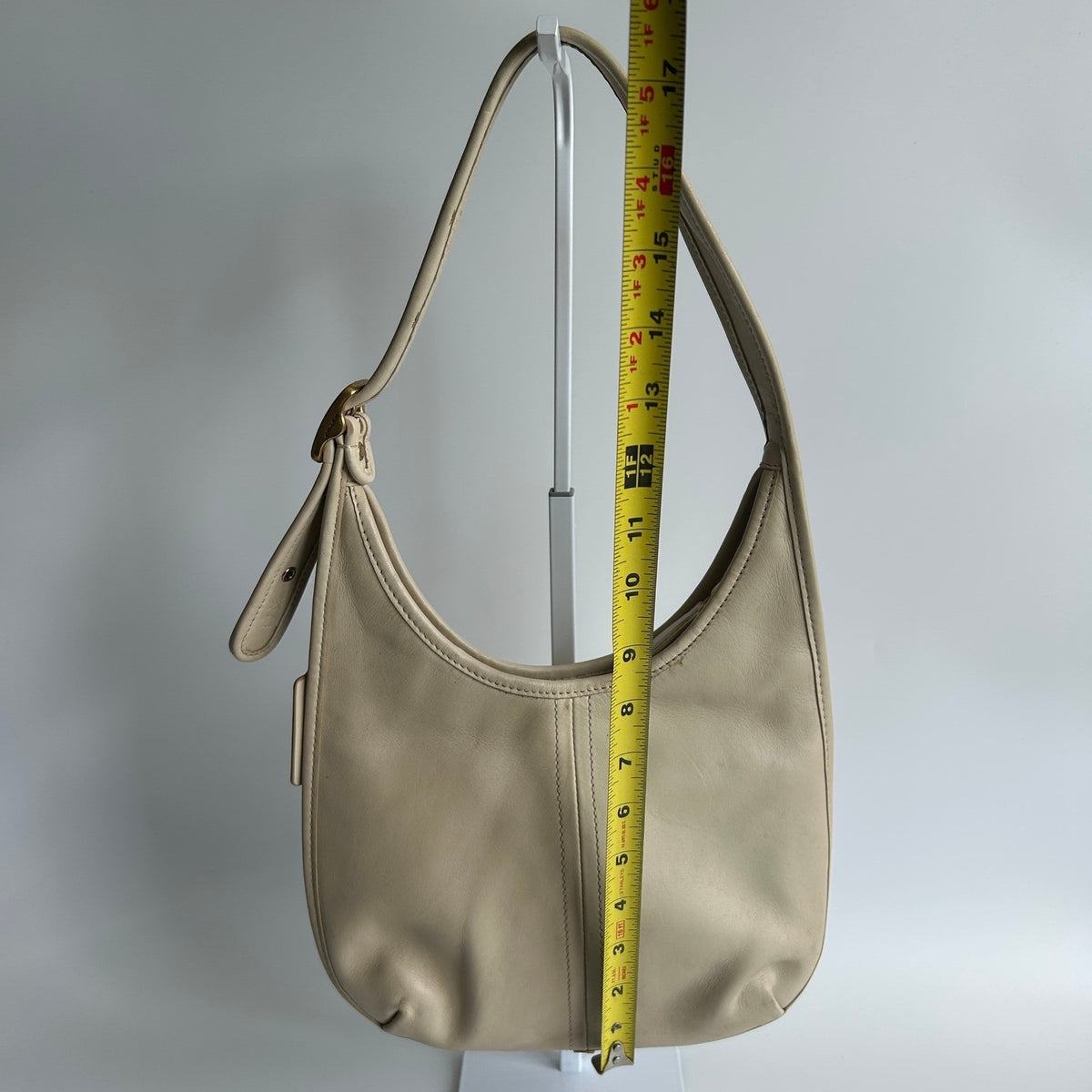 Coach Ergo Ivory Glovetanned Leather Shoulder Bag C2265