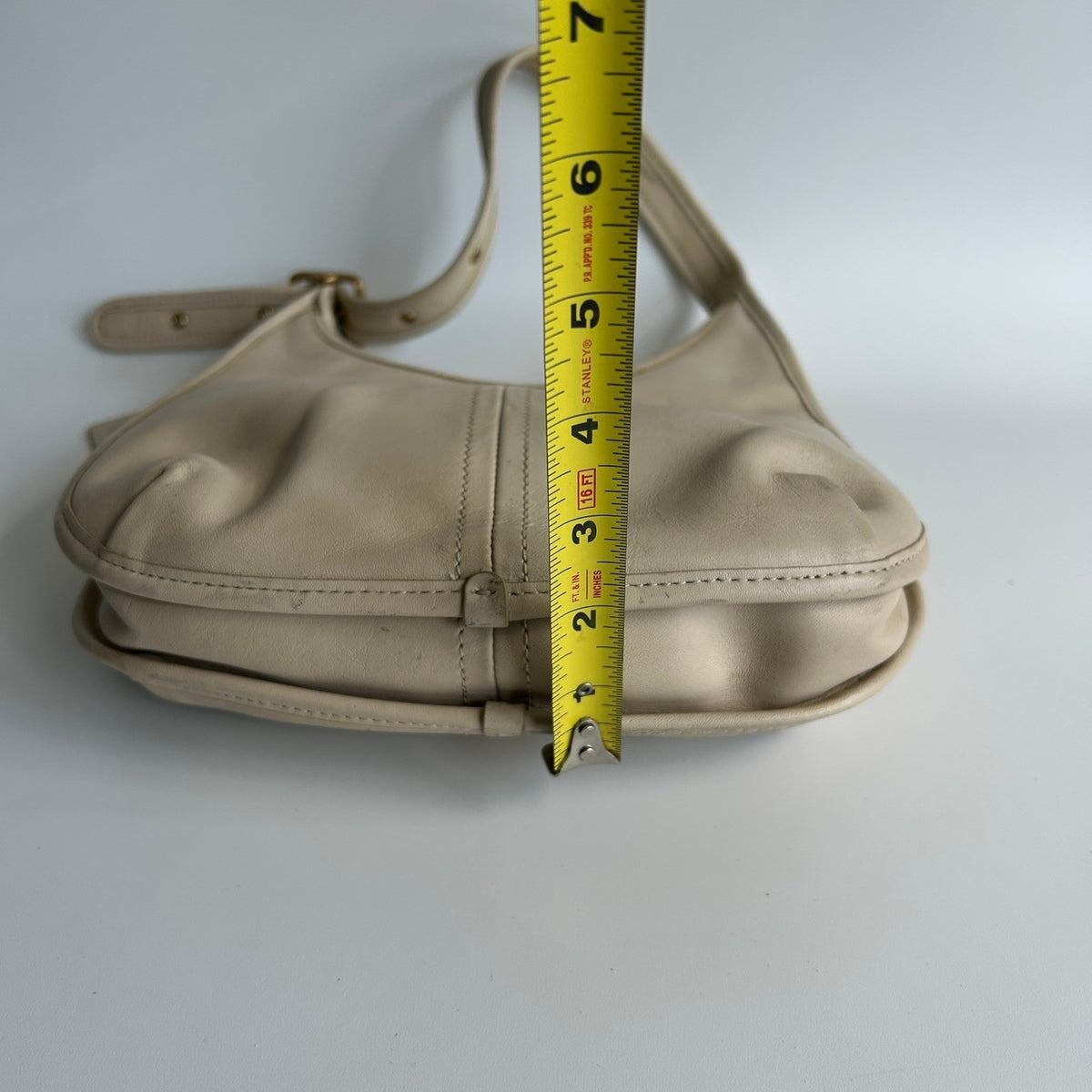 Coach Ergo Ivory Glovetanned Leather Shoulder Bag C2265