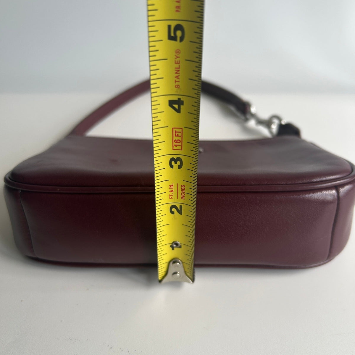 Coach Nolita 19 Burgundy Smooth Leather Shoulder Bag CCK95