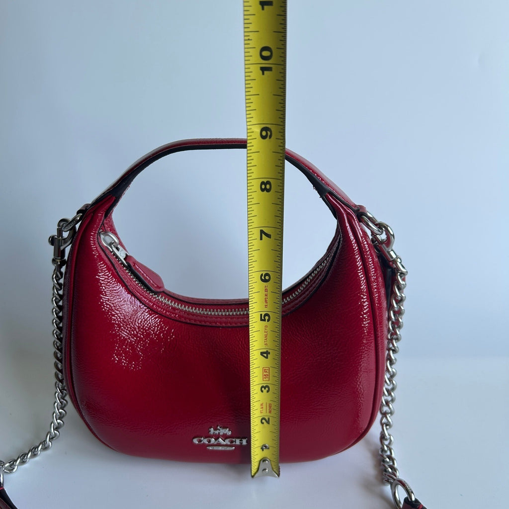 Coach Carmen Mini Crossbody Red Patent Leather Bag CW036