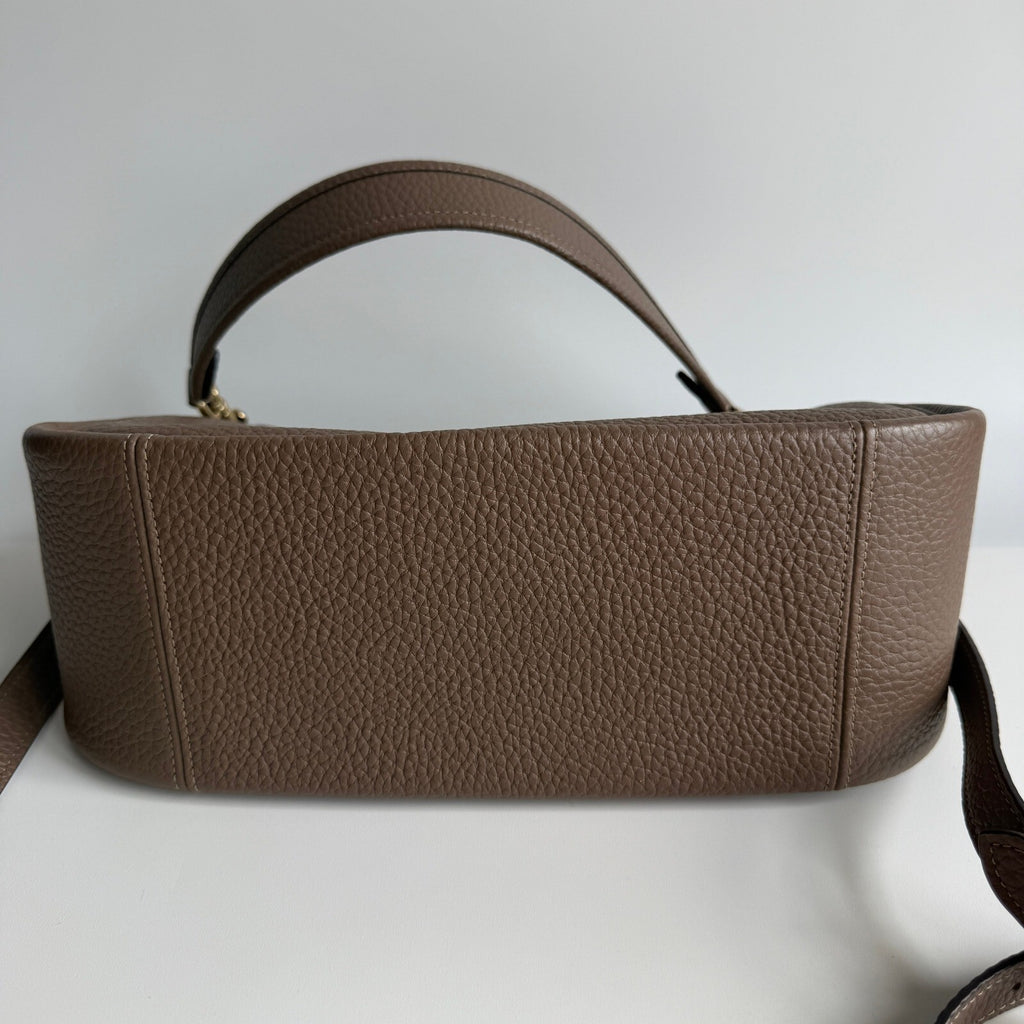 Coach Cary Crossbody Dark Stone Soft Pebble Leather CC437 Shoulder Bag