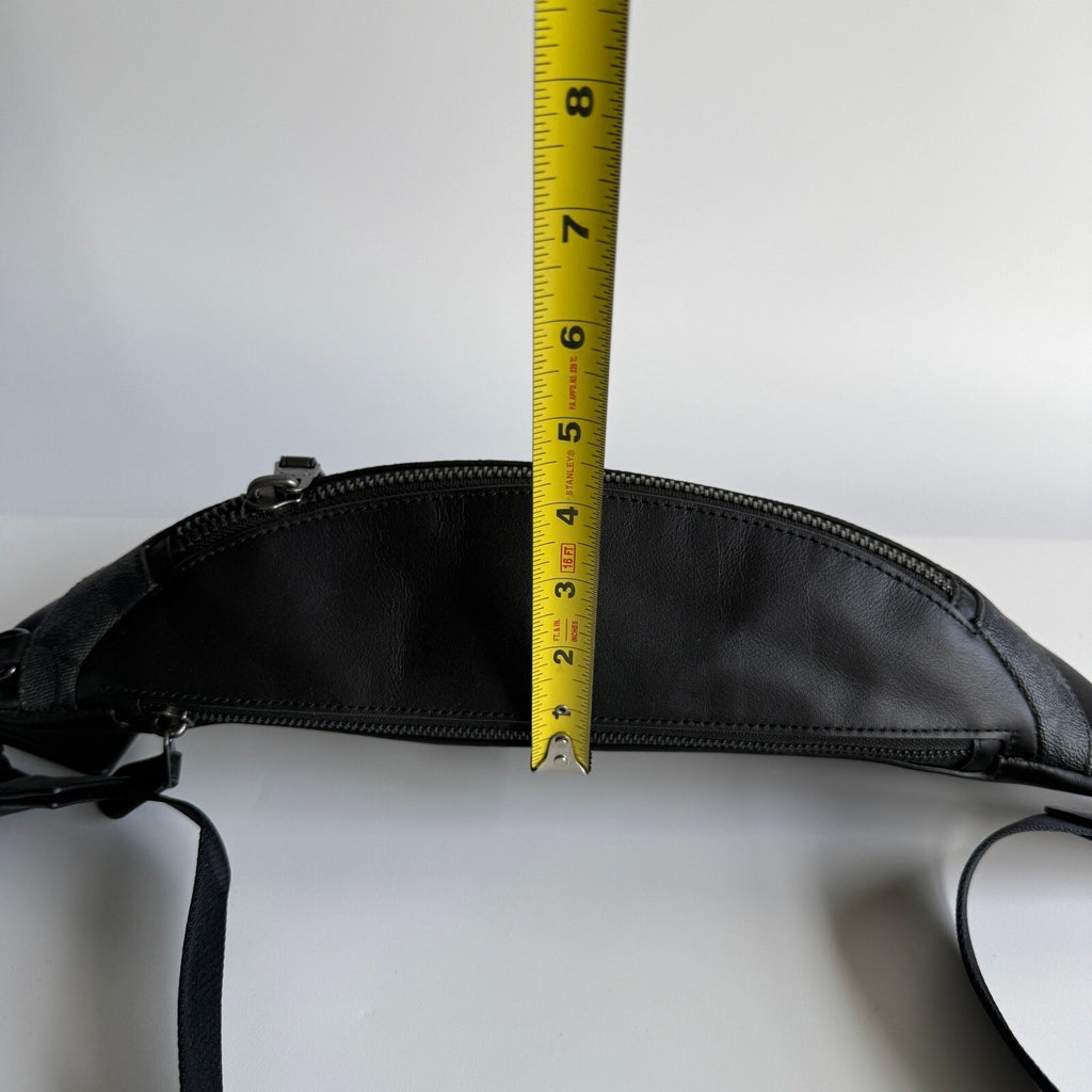 Coach Warren Belt Charcoal Black Signature Canvas Fanny Pack 78777