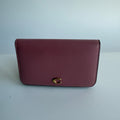 Coach Essential Slim Card Case Peony Pink Leather Wallet CR990