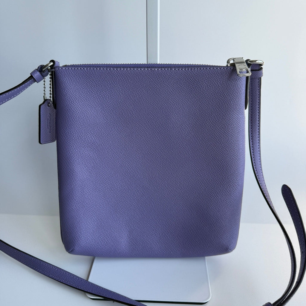 Coach Mini Rowan File Bag Light Violet Crossgrain Leather Crossbody CE871