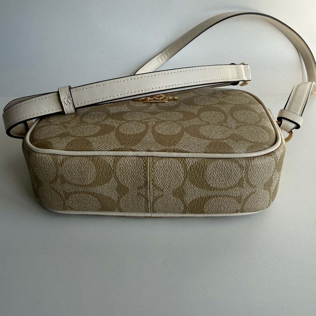 Coach Mini Jamie Camera Bag Light Khaki Chalk Signature Canvas C9926 Crossbody