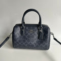 Coach Rowan Satchel Denim Midnight Signature Canvas Bag CH280