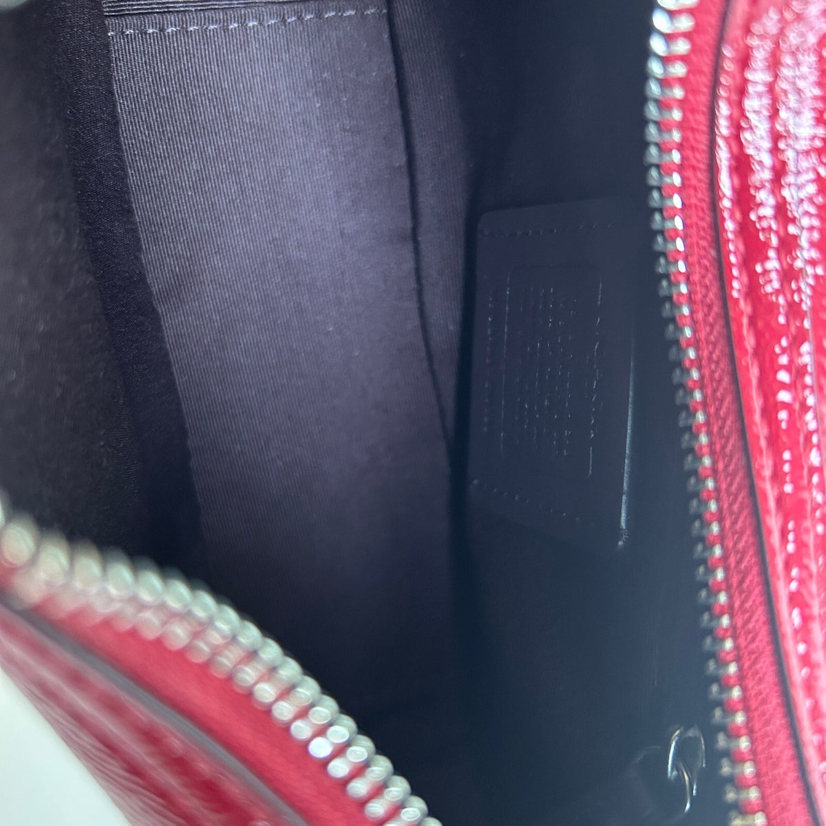 Coach Carmen Mini Crossbody Red Patent Leather Bag CW036
