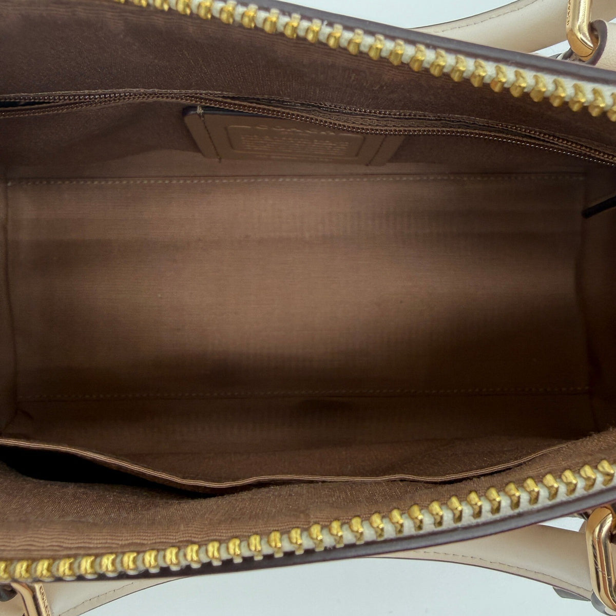 Coach Rowan Satchel Sand Chalk Signature Canvas Bag CV961 Crossbody Handbag
