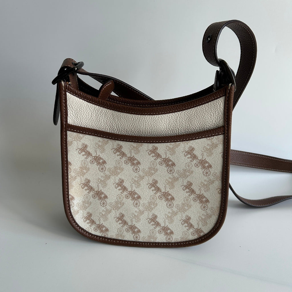 Coach Emery Crossbody Bag Horse and Carriage Coated Canvas Leather 89142