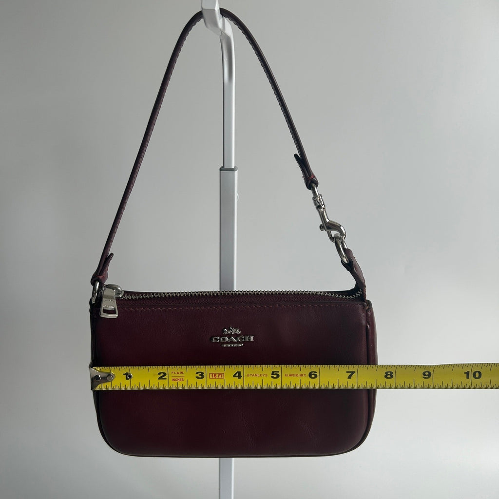 Coach Nolita 19 Burgundy Smooth Leather Shoulder Bag CCK95