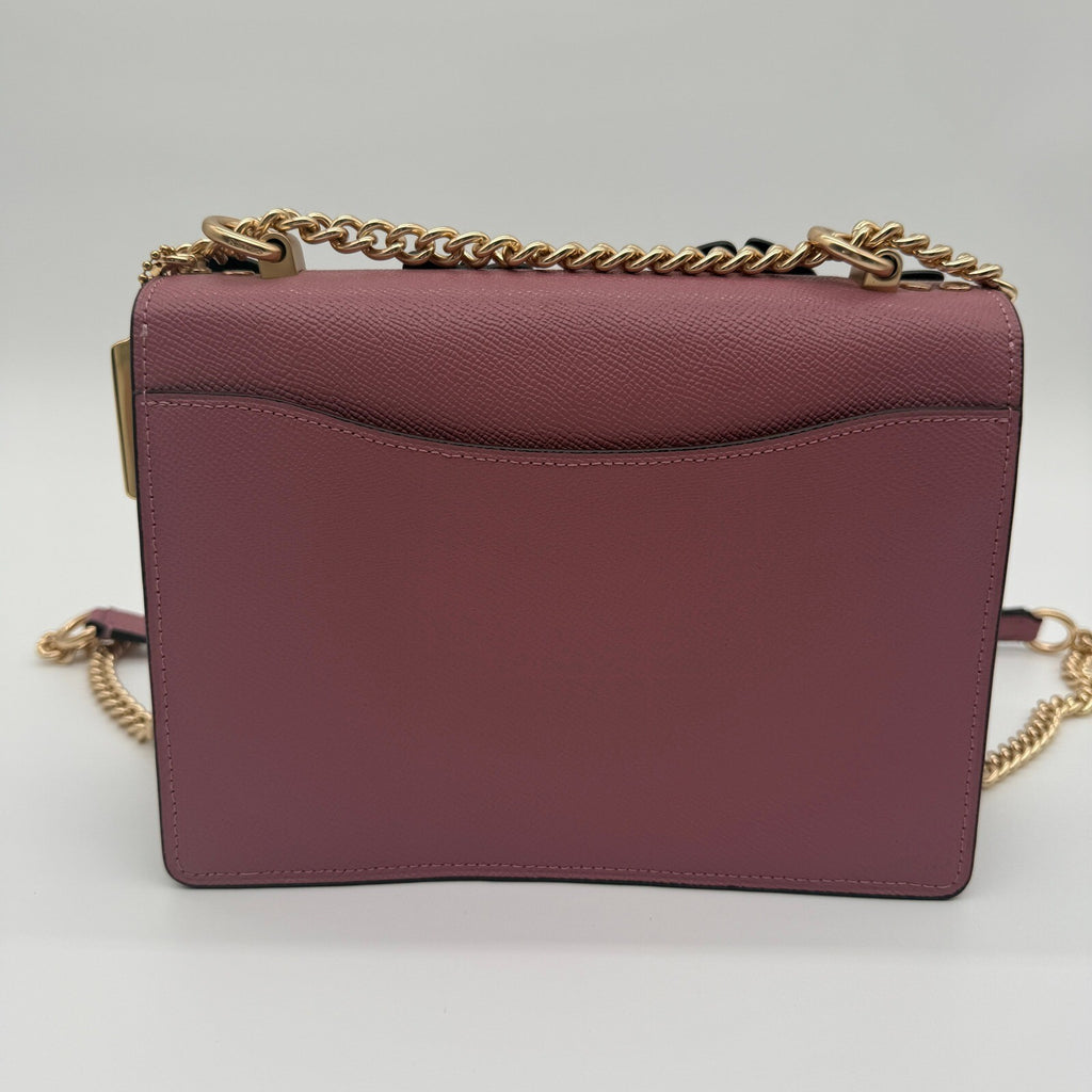 Coach Klare Crossbody Mauve Pink Butterfly Applique Leather 1425 Shoulder Bag