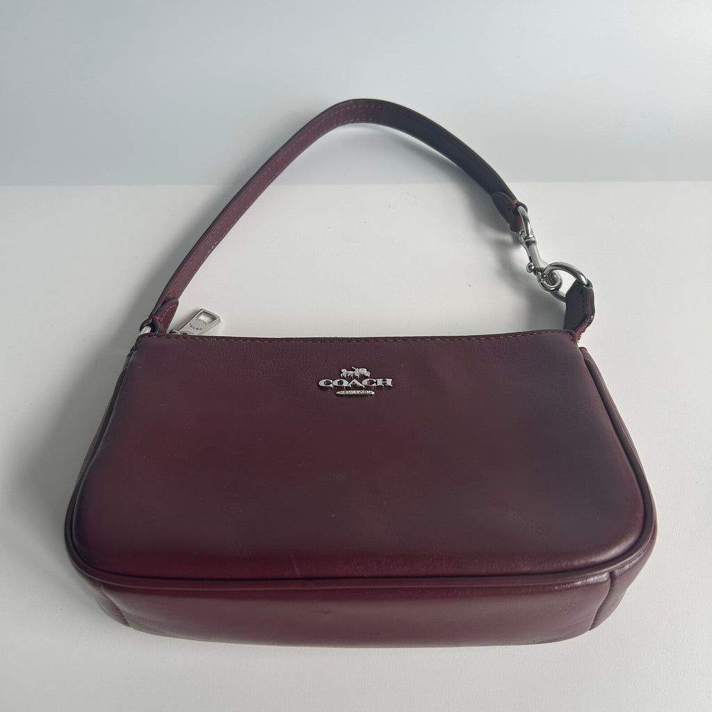 Coach Nolita 19 Burgundy Smooth Leather Shoulder Bag CCK95