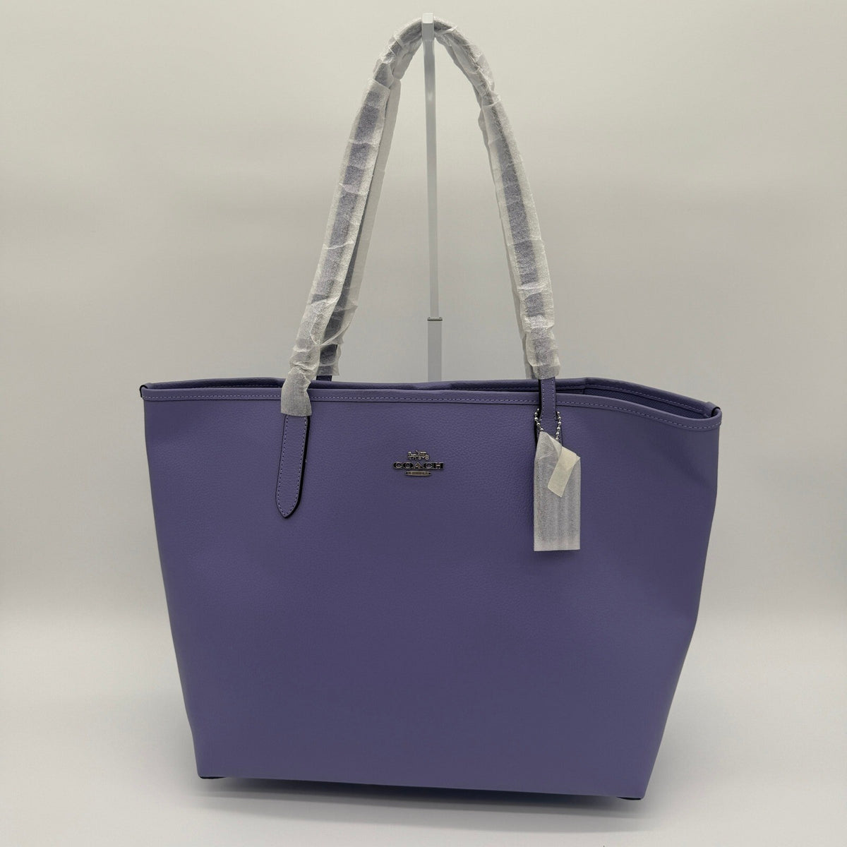 Coach City Tote Light Violet Leather Bag CR111 Shoulder Purse Laptop Handbag