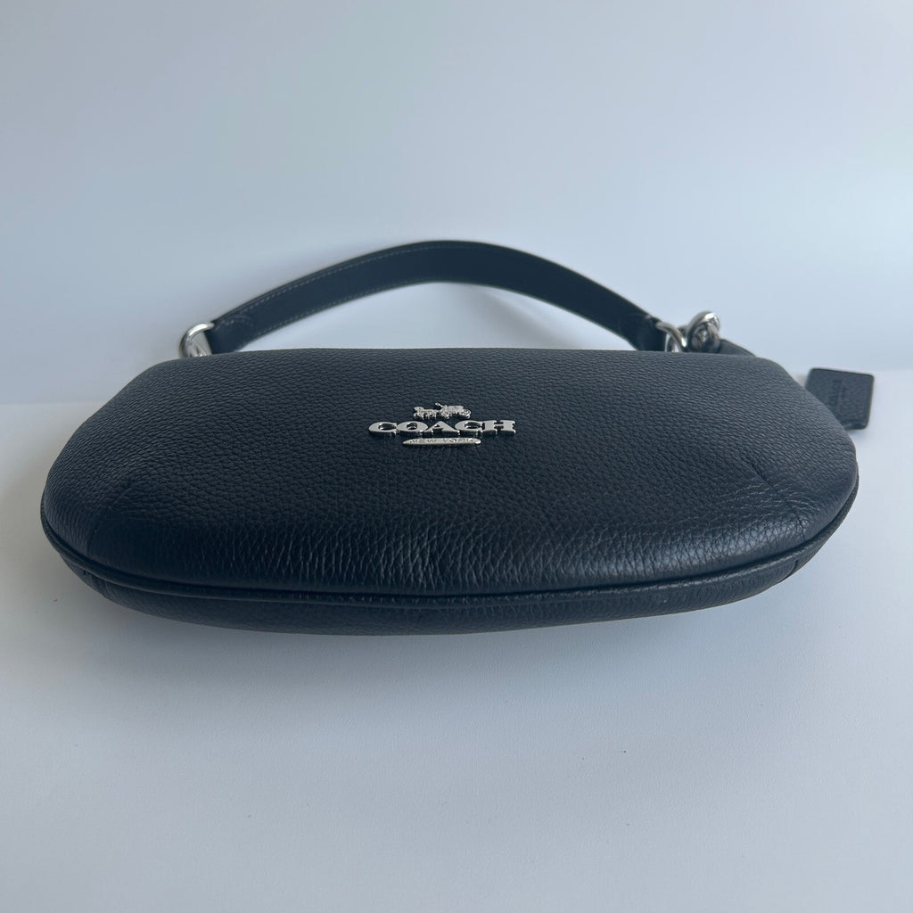Coach Payton Hobo Black Pebble Leather Shoulder Bag CE619