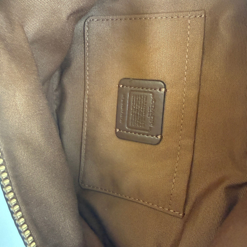 Coach Belt Bag Saddle Brown Refined Pebble Leather F48738 Fanny Pack