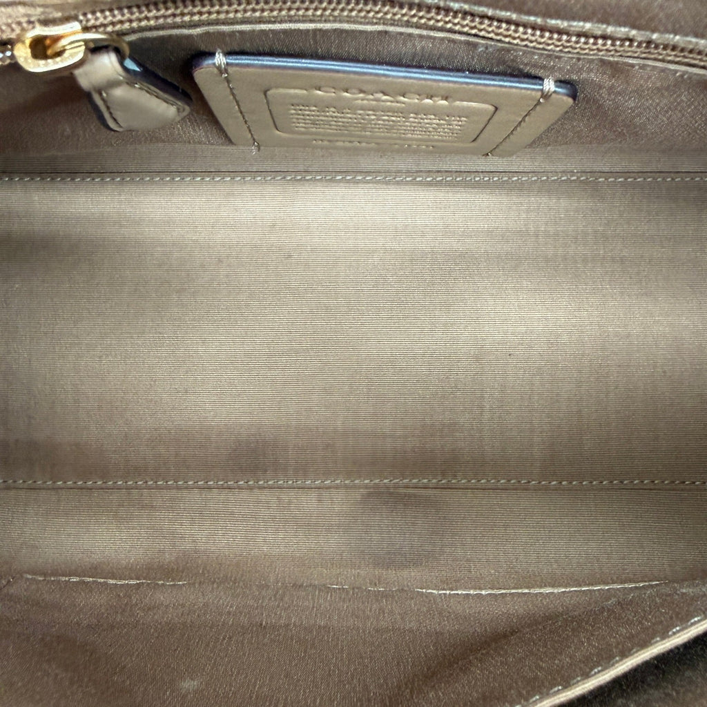 Coach Rowan Satchel Sand Chalk Signature Canvas Bag CV961 Crossbody Handbag