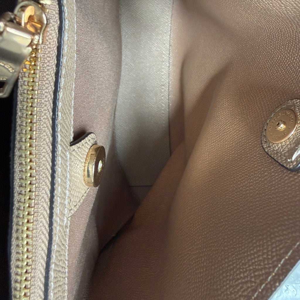 Coach Small Town Bucket Bag White Signature Canvas Mystical Floral Print C8610