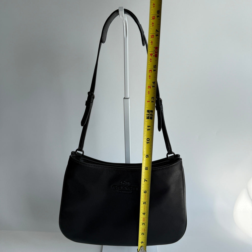 Coach Penelope Black Smooth Leather Shoulder Bag CP101