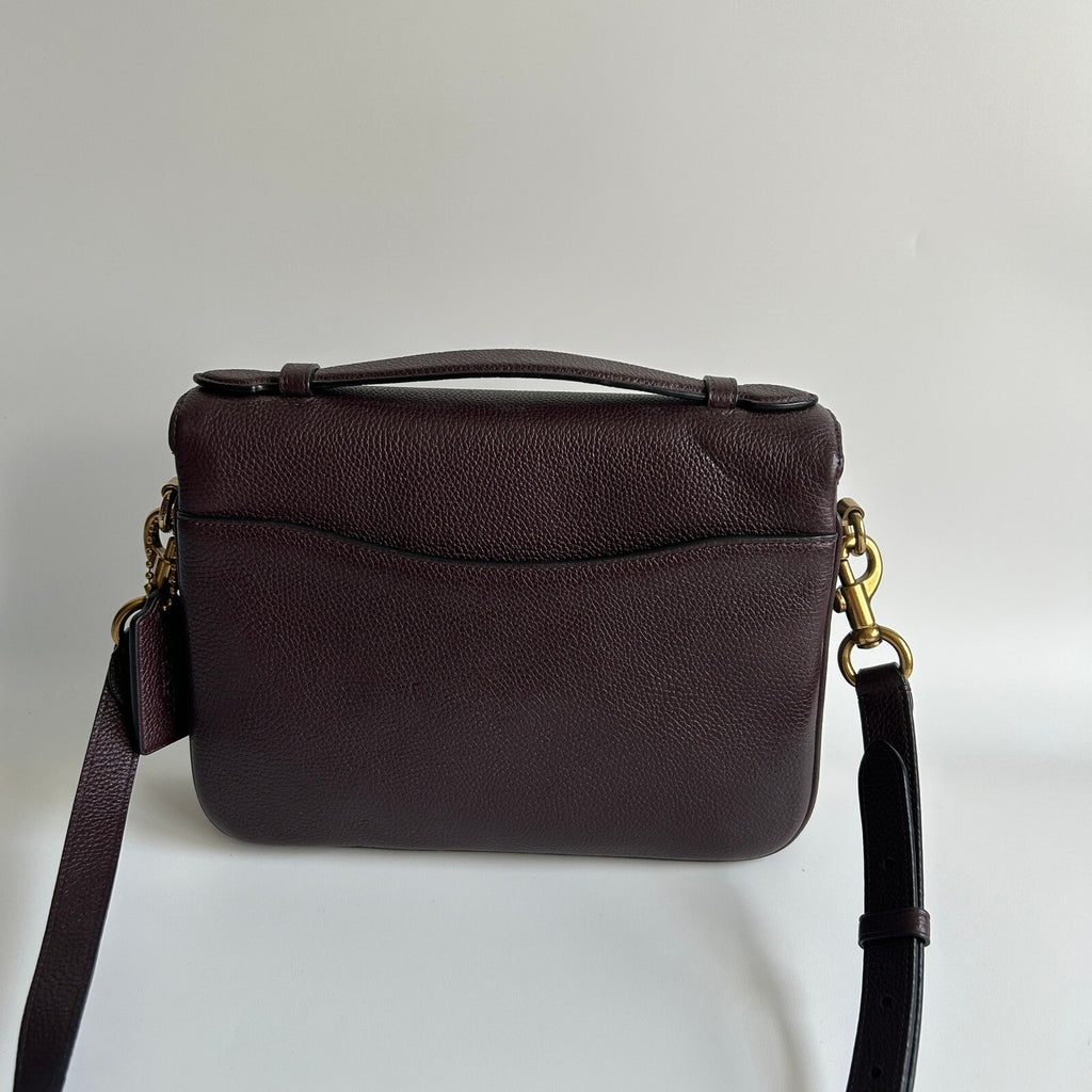 Coach Cassie Crossbody Bag Oxblood Polished Pebble Leather 68348