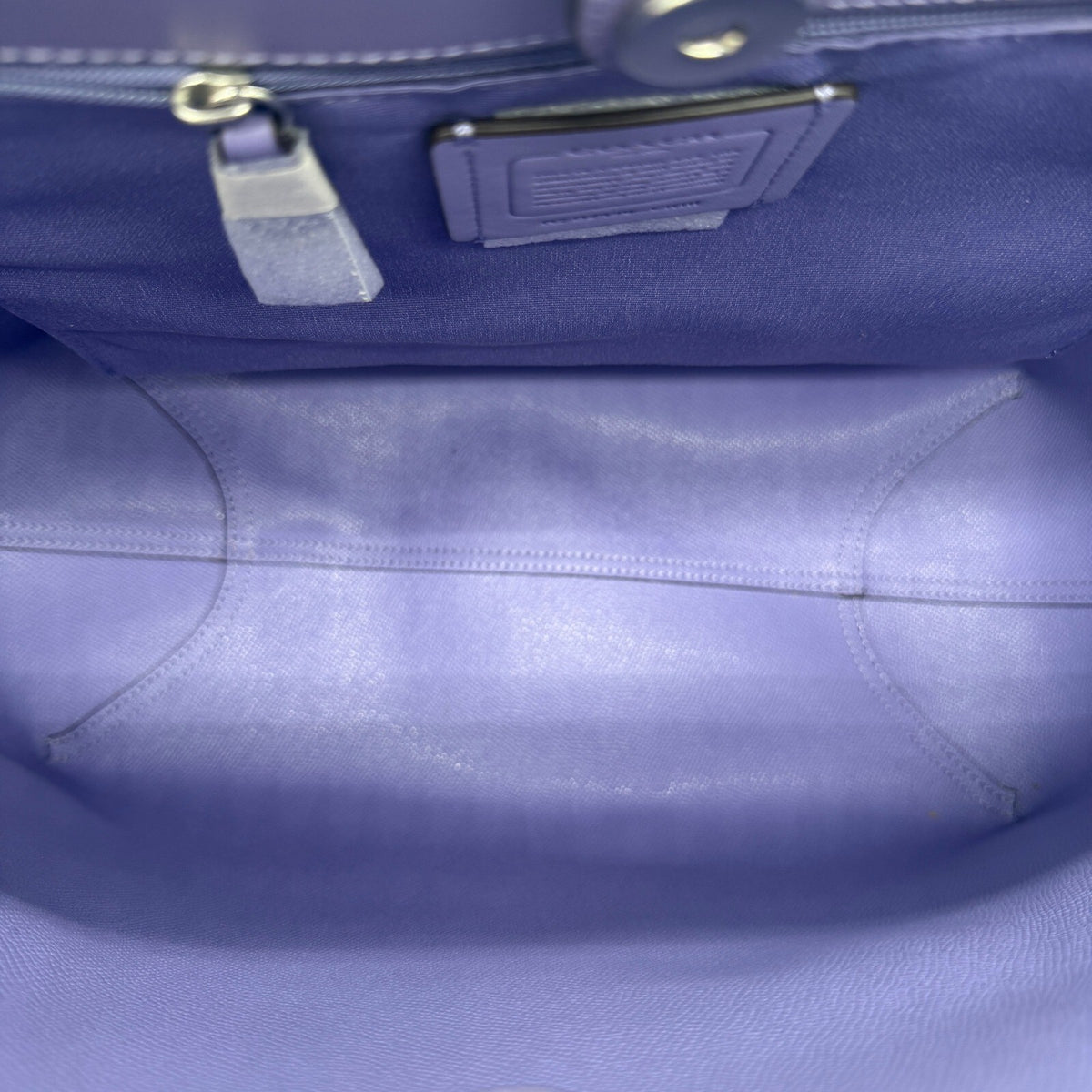 Coach City Tote Light Violet Leather Bag CR111 Shoulder Purse Laptop Handbag