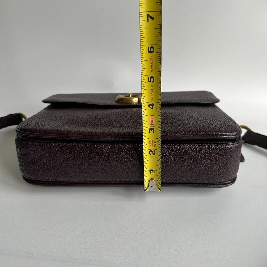 Coach Cassie Crossbody Bag Oxblood Polished Pebble Leather 68348