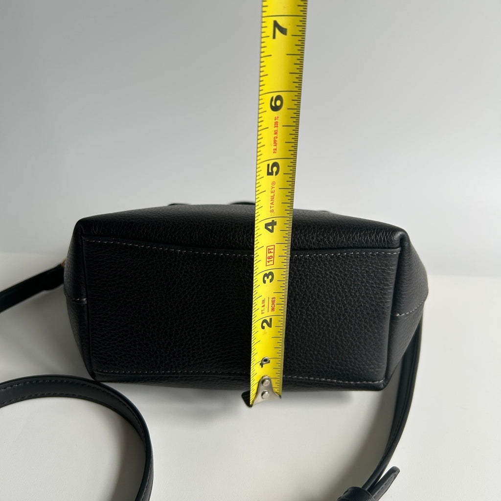 Coach City Mini Tote Black Pebble Leather Crossbody CW031