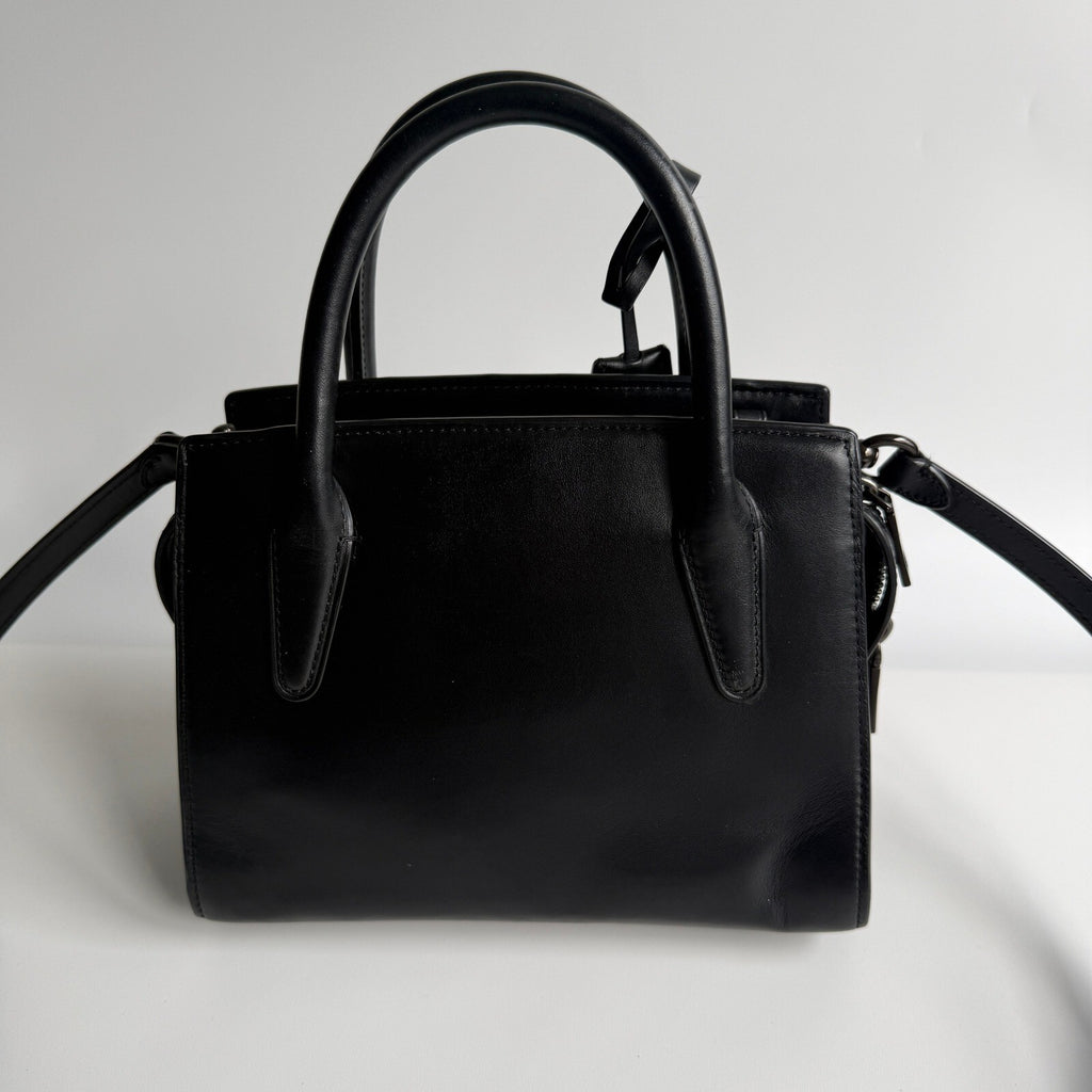 Coach Andrea Mini Carryall Black Leather Crossbody Satchel CO974