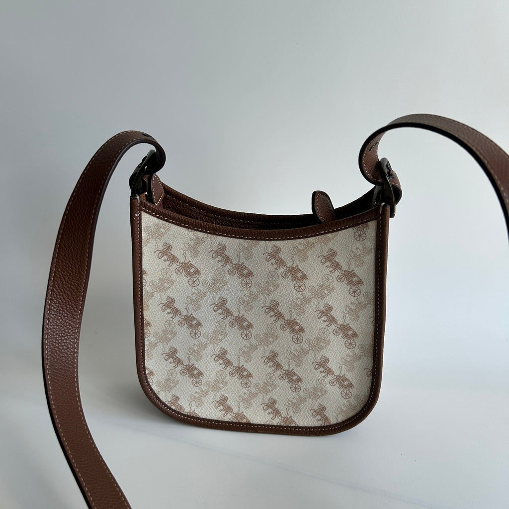 Coach Emery Crossbody Bag Horse and Carriage Coated Canvas Leather 89142