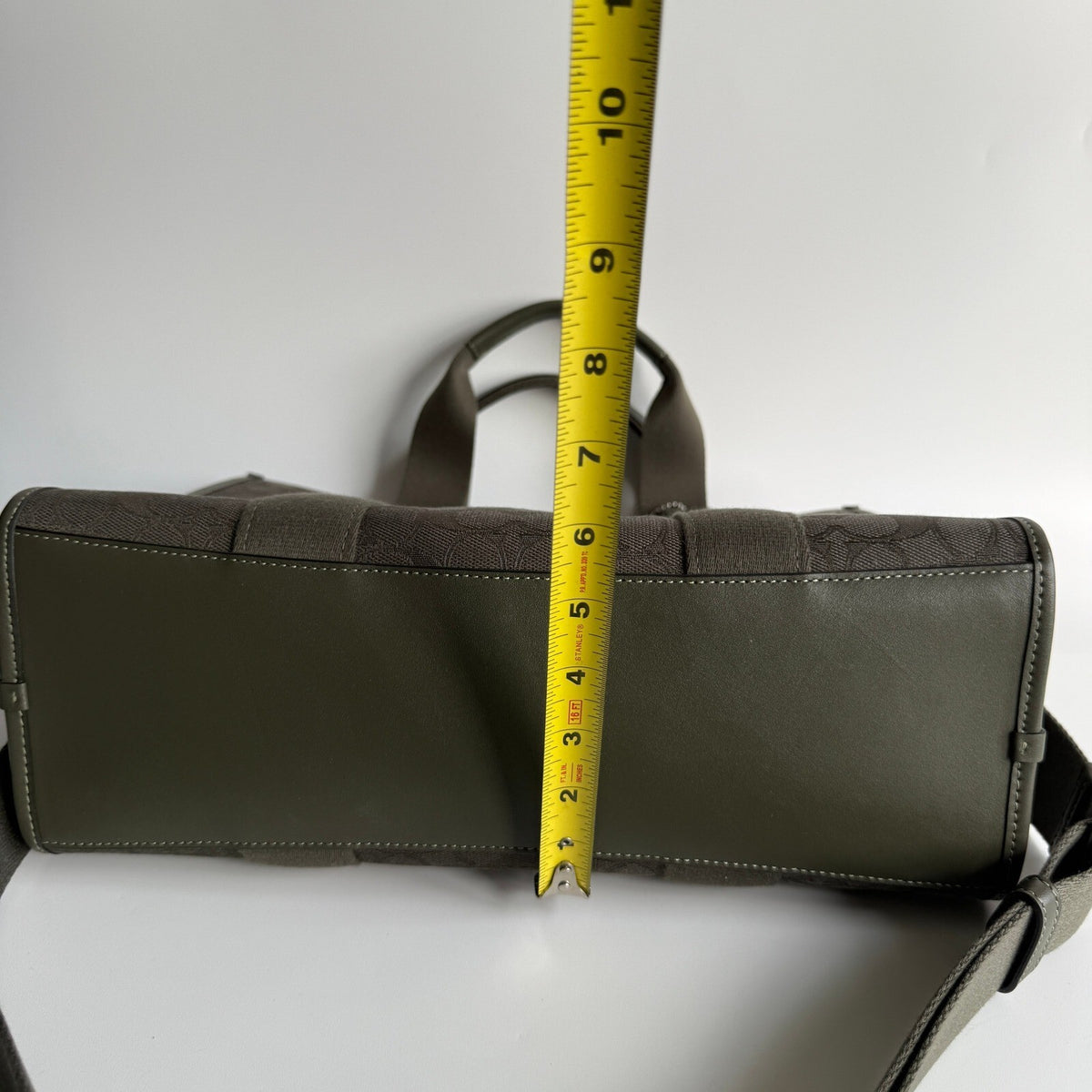 Coach Smith Tote Olive Drab Signature Jacquard Leather Crossbody CY367