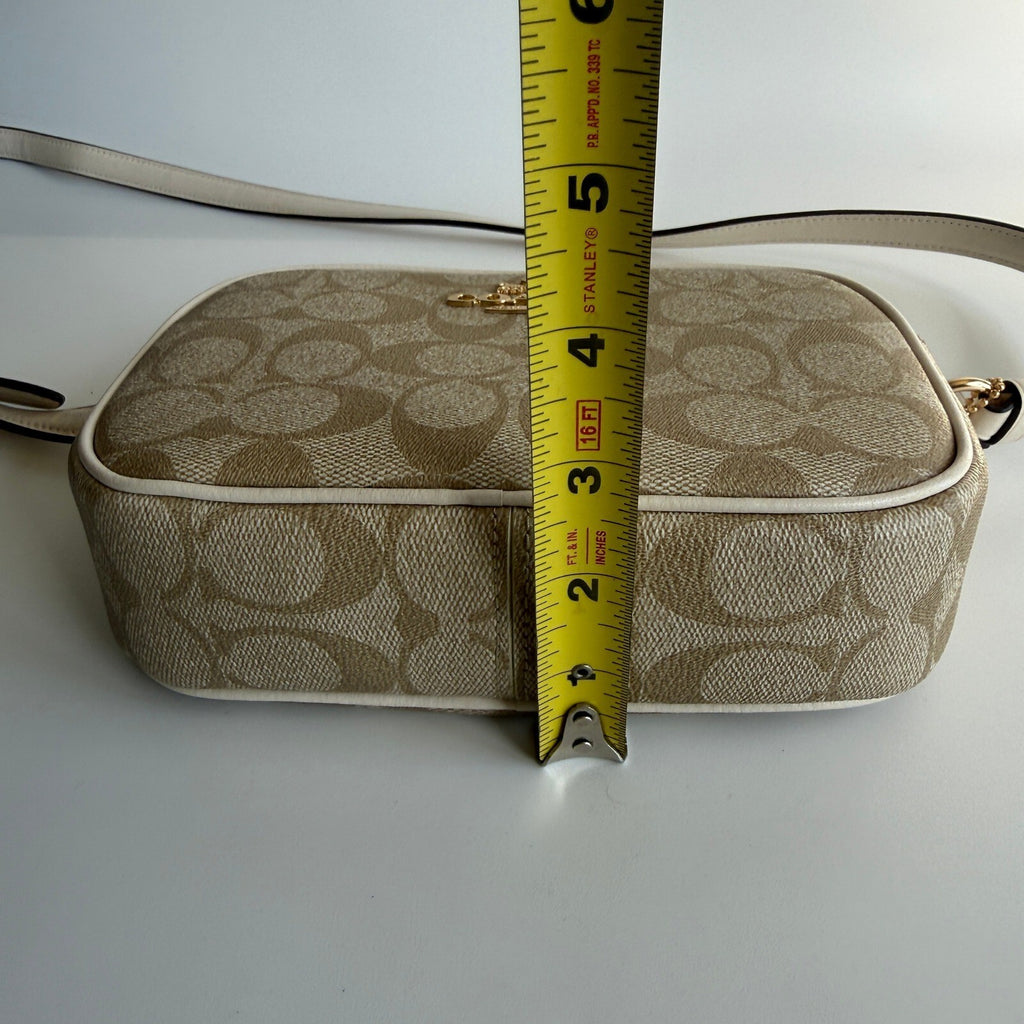 Coach Mini Jamie Camera Bag Light Khaki Chalk Signature Canvas C9926 Crossbody