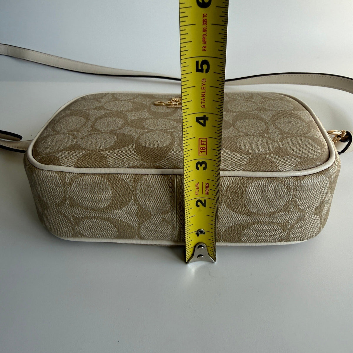 Coach Mini Jamie Camera Bag Light Khaki Chalk Signature Canvas C9926 Crossbody