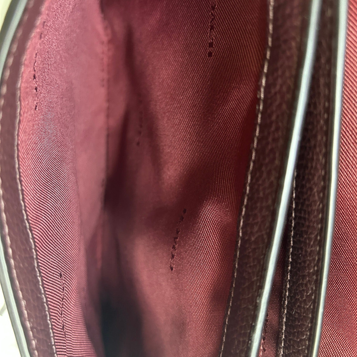 Coach Cassie Crossbody Bag Oxblood Polished Pebble Leather 68348