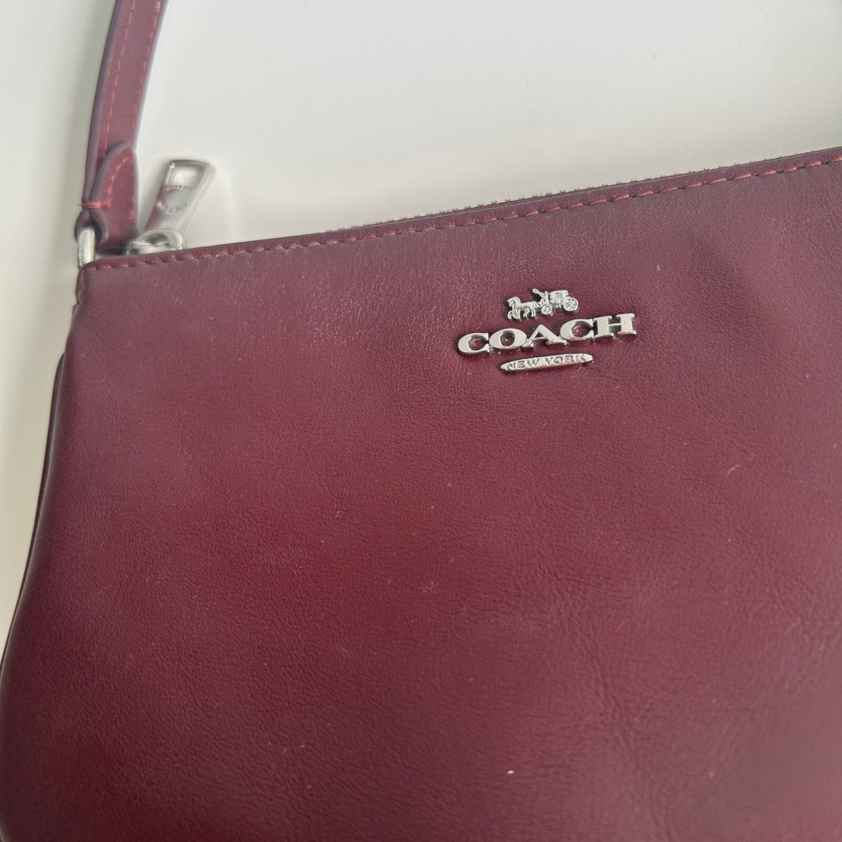 Coach Nolita 19 Burgundy Smooth Leather Shoulder Bag CCK95
